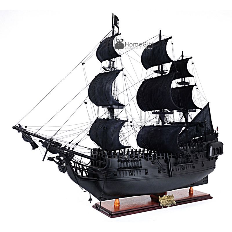Mô hình tàu Ngọc Trai Đen - thuyền cướp biển Caribe Black Pearl Ship