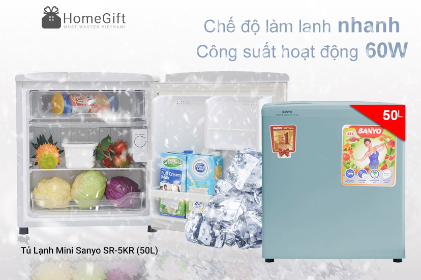 Tủ Lạnh Mini Sanyo SR-5KR (50L)