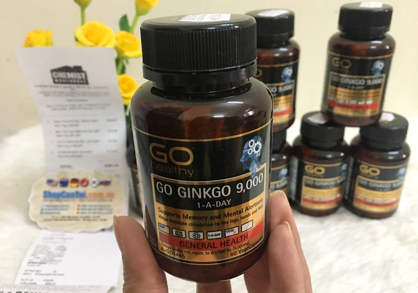 Viên uống bổ não Ginkgo của Go Healthy - sản phẩm có hàm lượng tinh khiết cao nhất