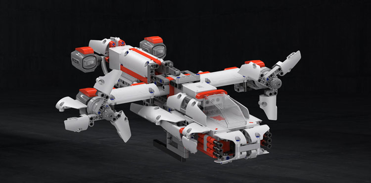 Robot lắp ráp thông minh Bunny Mitu Block Builder - Phi thuyền