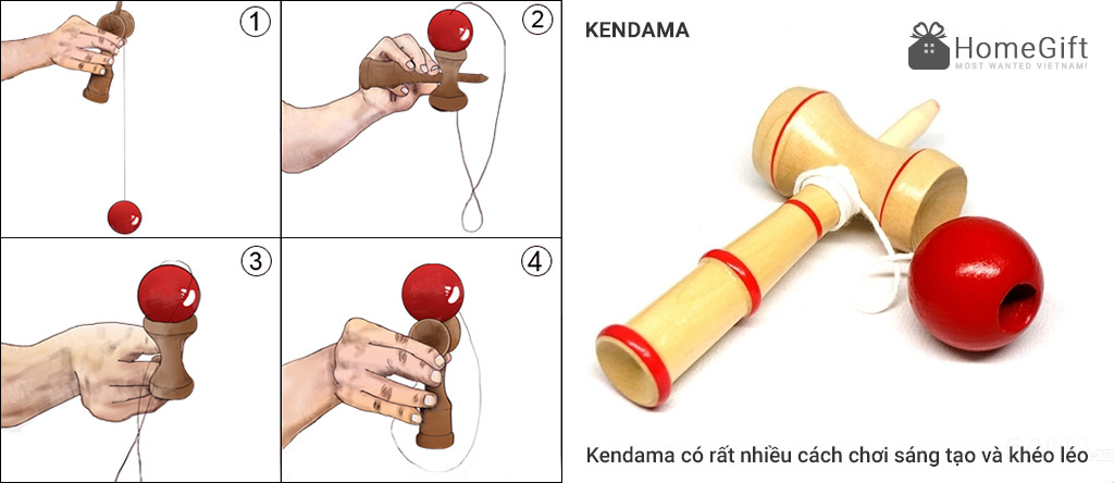 Hướng dẫn cách chơi Kendama - Homegift